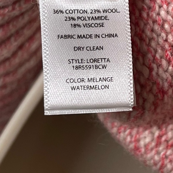 Land of Distraction Wool-Blend Short-Sleeved Polo Pink Sweater top size S - Picture 10 of 10